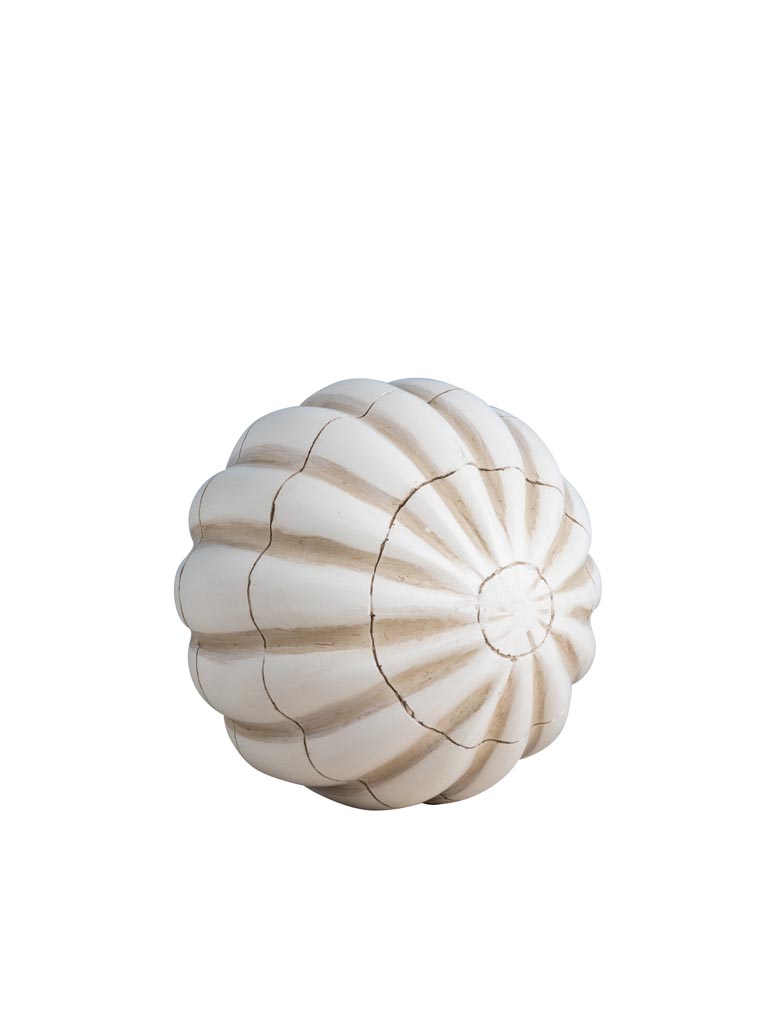 White ball with large stripes deco - 2