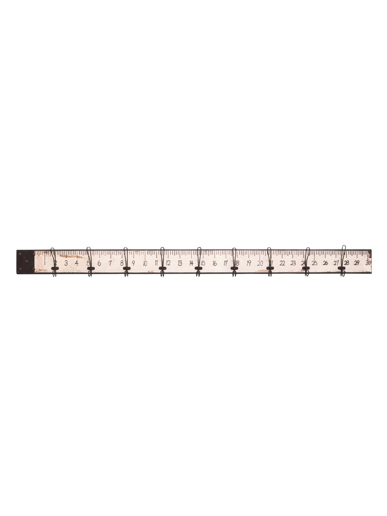 Wall coat rack measuring rod - 2