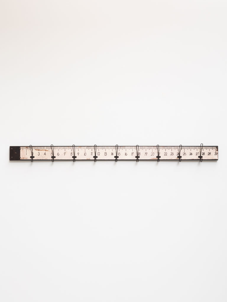 Wall coat rack measuring rod - 1