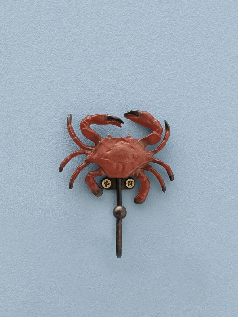 Red iron crab hook - 1