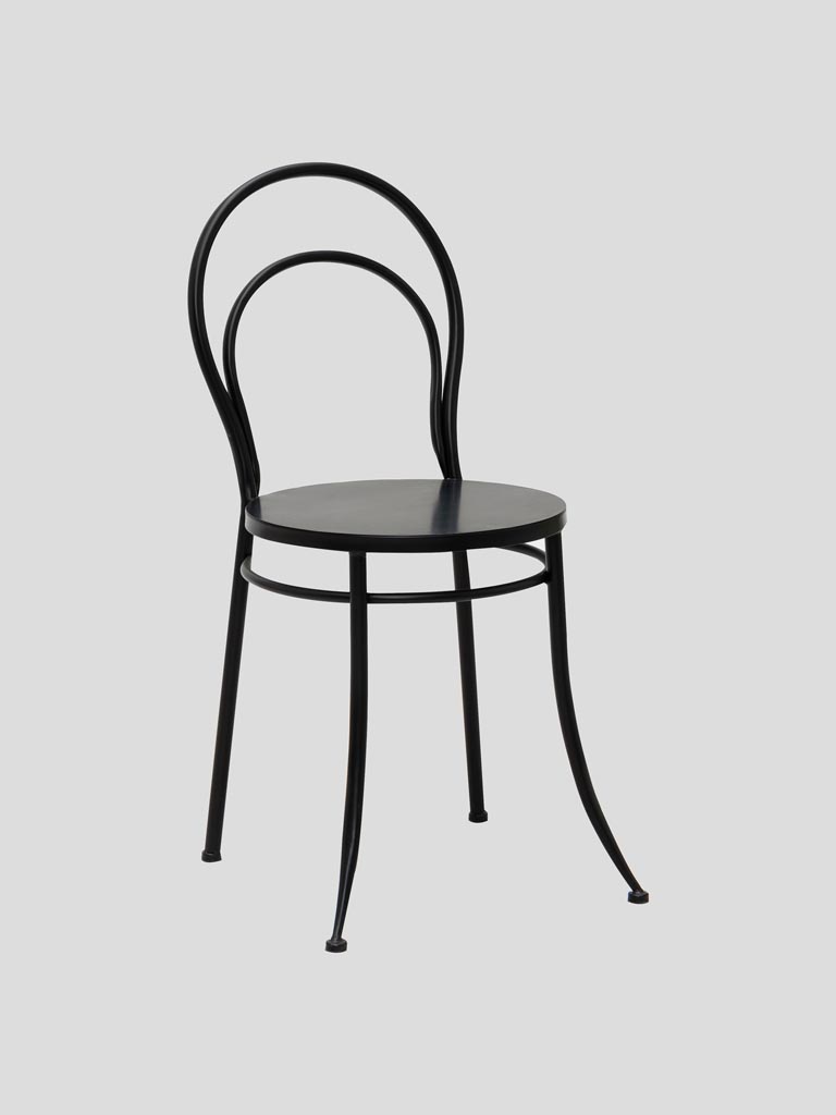 Chaise noire Curbis - 1