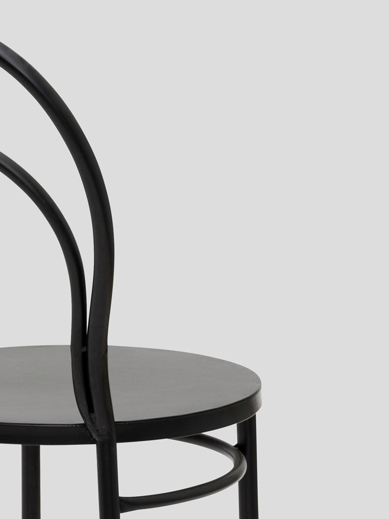 Chaise noire Curbis - 5