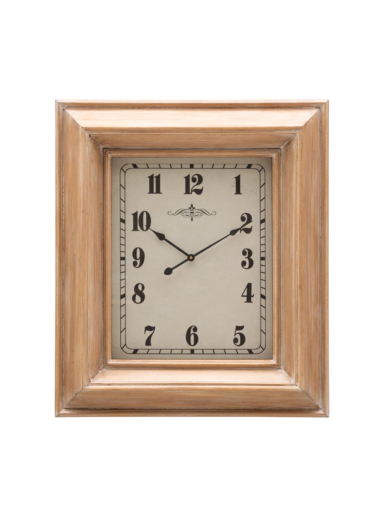 Rectangular pine clock - 2