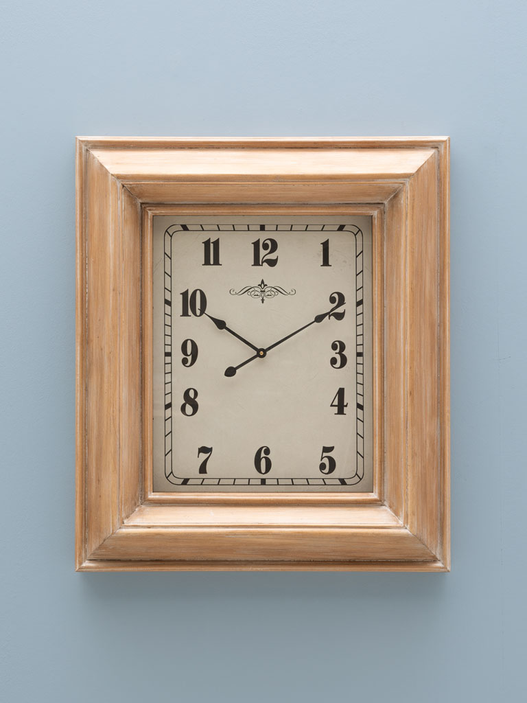 Horloge en pin rectangulaire - 1