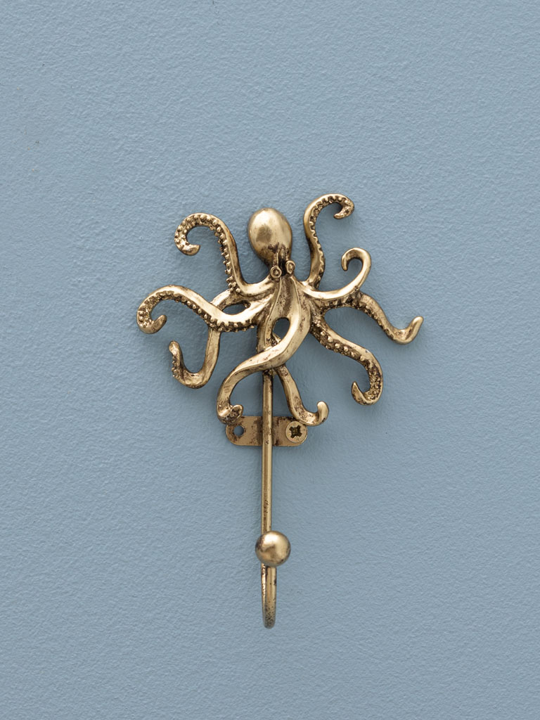 Crochet pieuvre dorée - 1