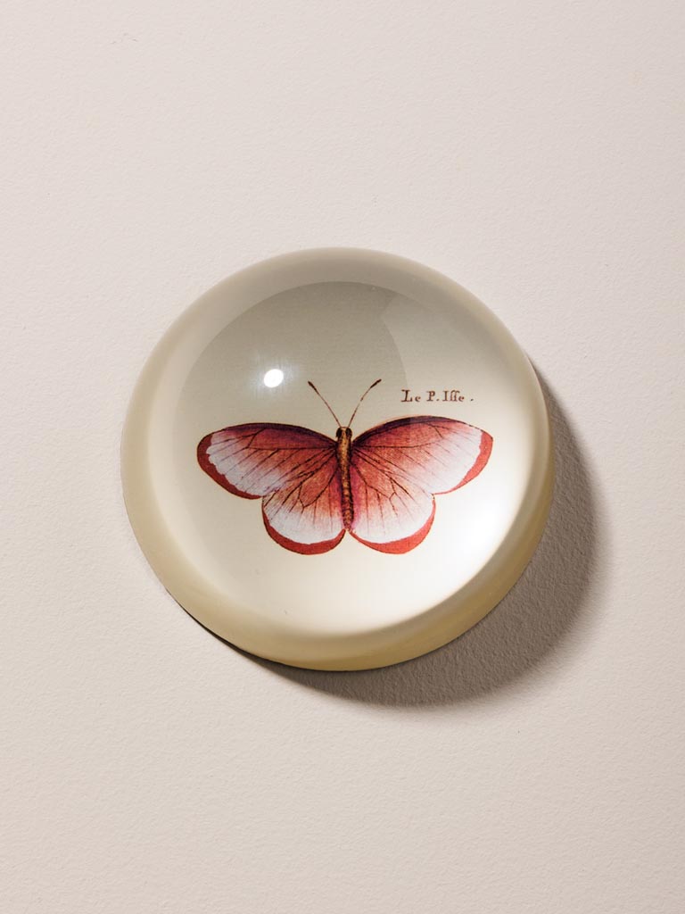 Paperweight pink Butterfly - 1