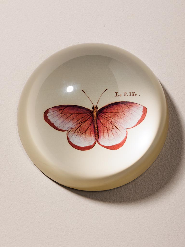 Paperweight pink Butterfly - 3