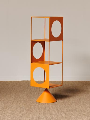 Orange swivelling shelf Billie