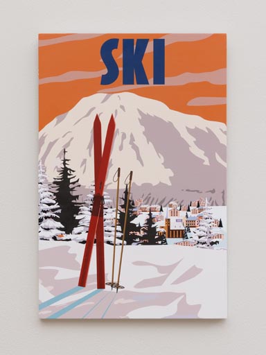Wall art Ski