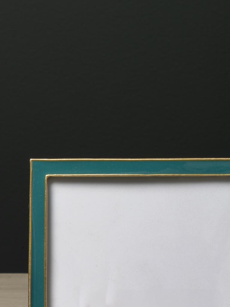 Emerald lacquered pewter photo frame (10x10) - 4