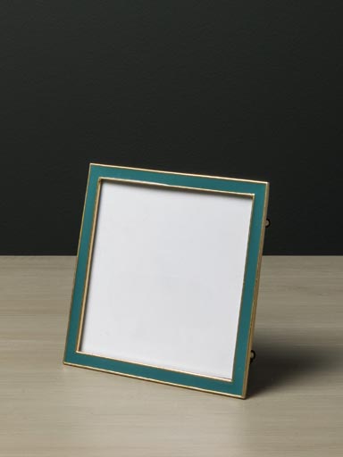 Emerald lacquered pewter photo frame (10x10)