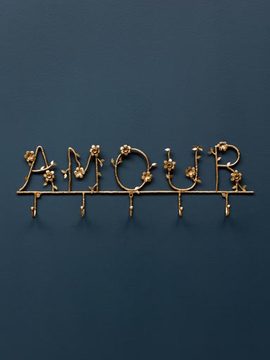 Wall coat rack with flowers Amour