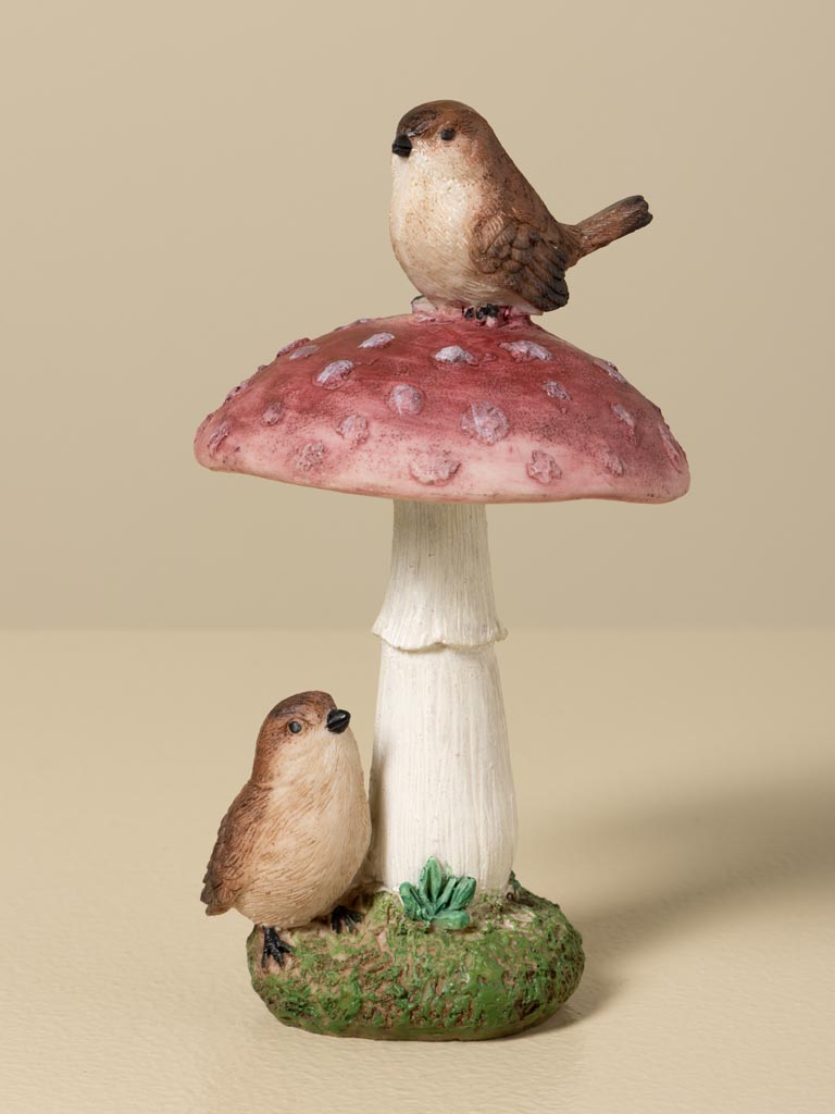 S/2 décos champignons et oiseaux - 4