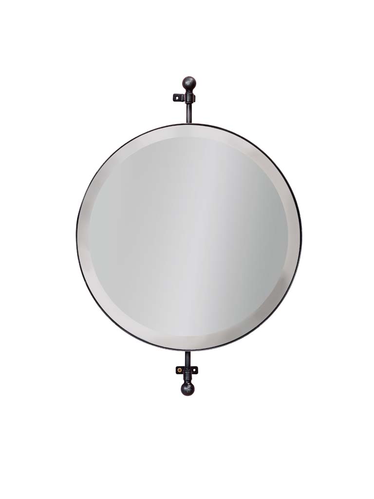 Miroir mural rond pivotant - 2