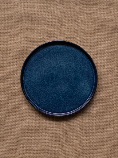 Small blue plate Crépuscule
