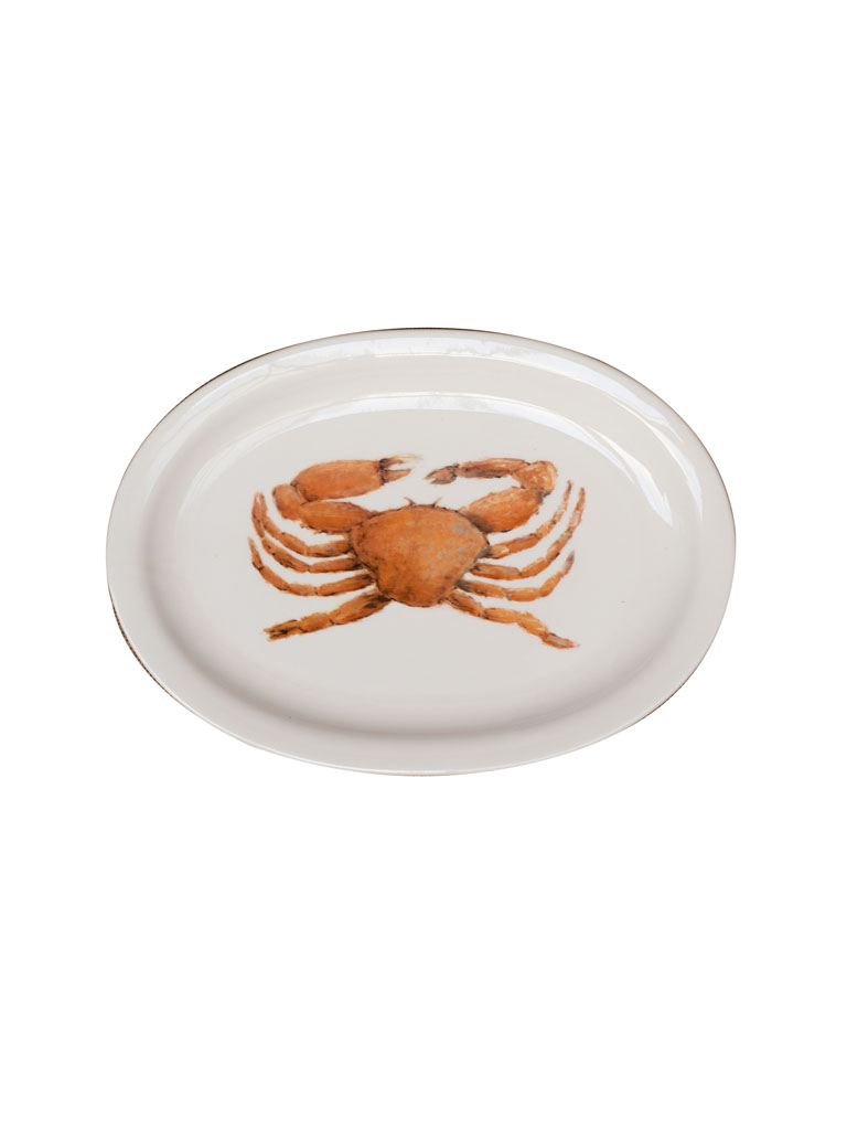 White serving dish with crab D.Belin - 2