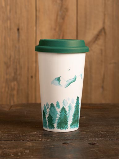 Mug de voyage Montagnes vertes