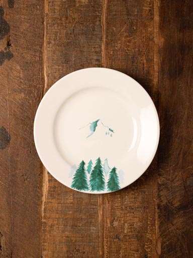 Plate 18 cm Montagnes vertes