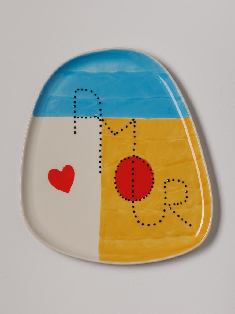 S/2 assiettes Amour/Love - 3