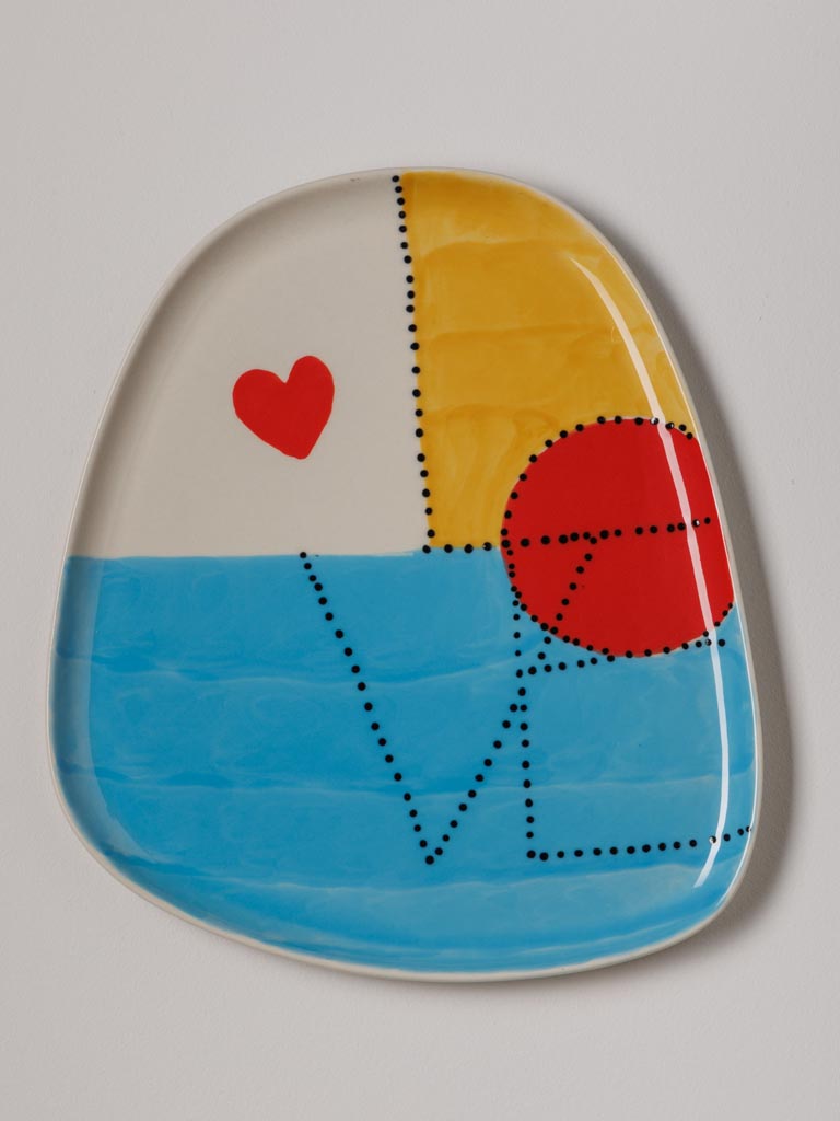 S/2 assiettes Amour/Love - 4