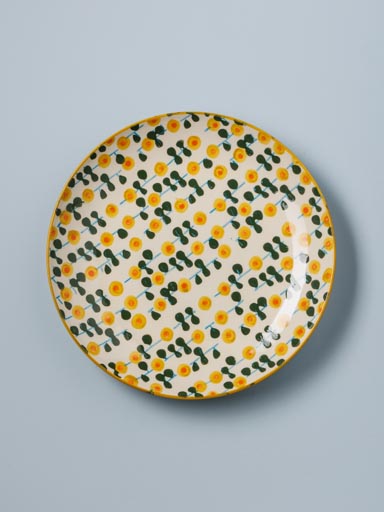 Dining plate Retro flowers
