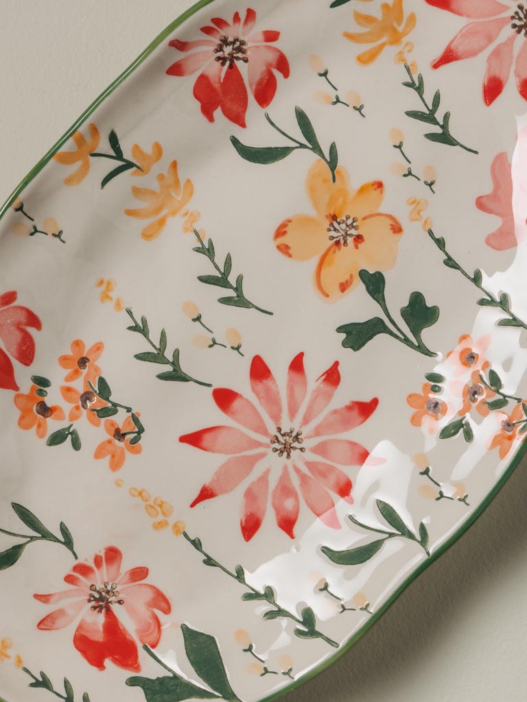 Oval serving tray Floralie - 6