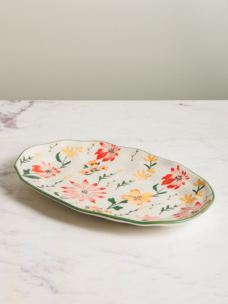 Oval serving tray Floralie - 5