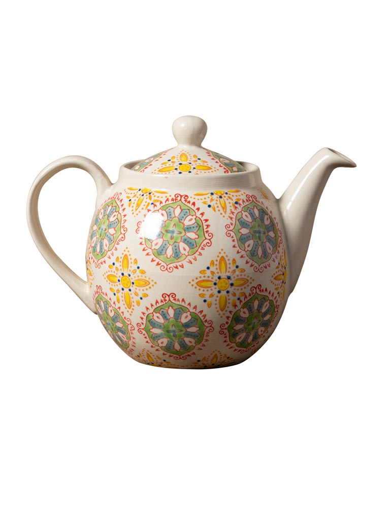 Teapot Bohemian yellow/ green - 3