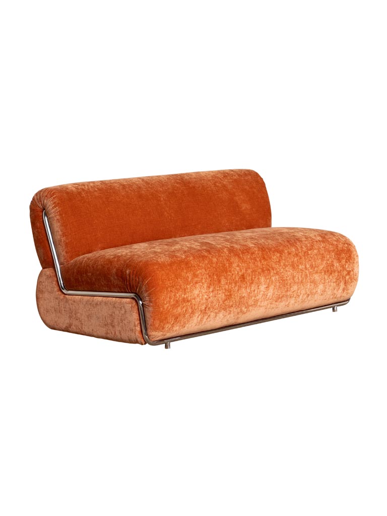 Orange sofa Velluto - 2
