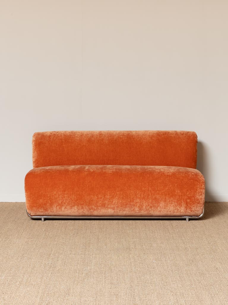 Orange sofa Velluto - 3