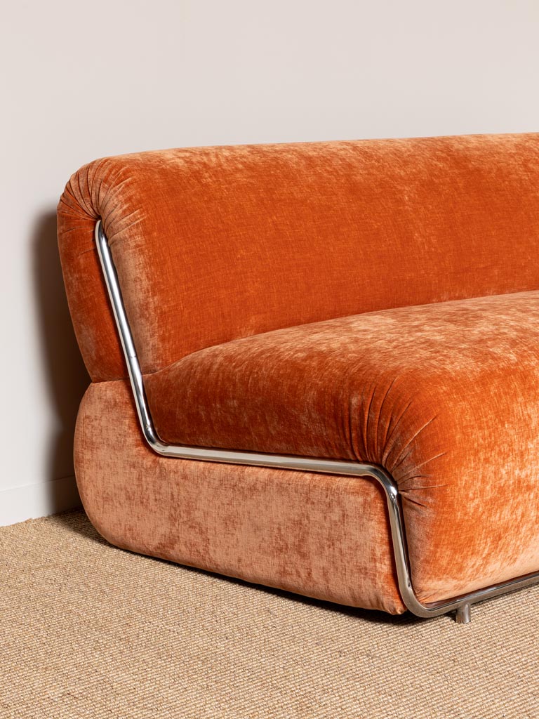 Orange sofa Velluto - 5