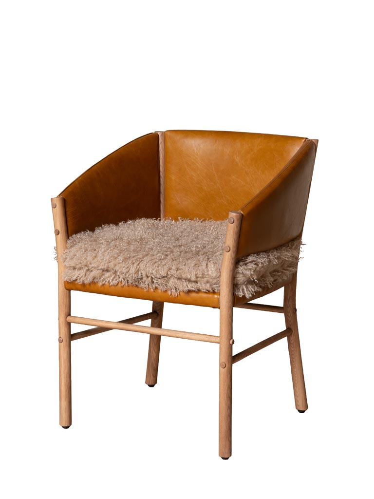 Chaise assise fourrure Nortalik - 2