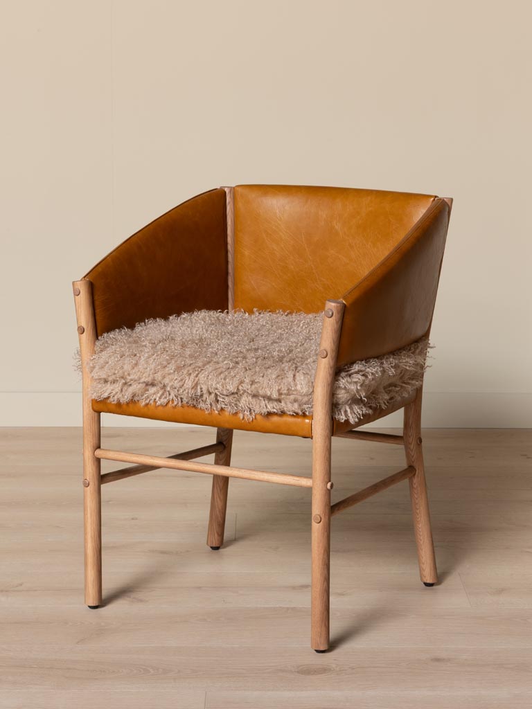 Chaise assise fourrure Nortalik - 1