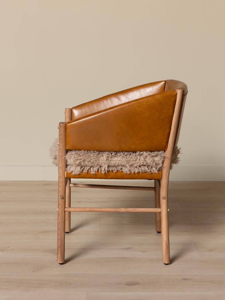 Chaise assise fourrure Nortalik - 3