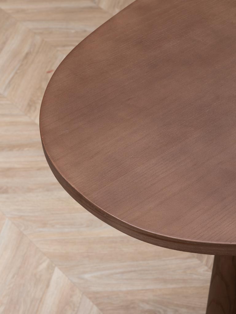 Table ovale haute pieds disque doré Barrio - 4