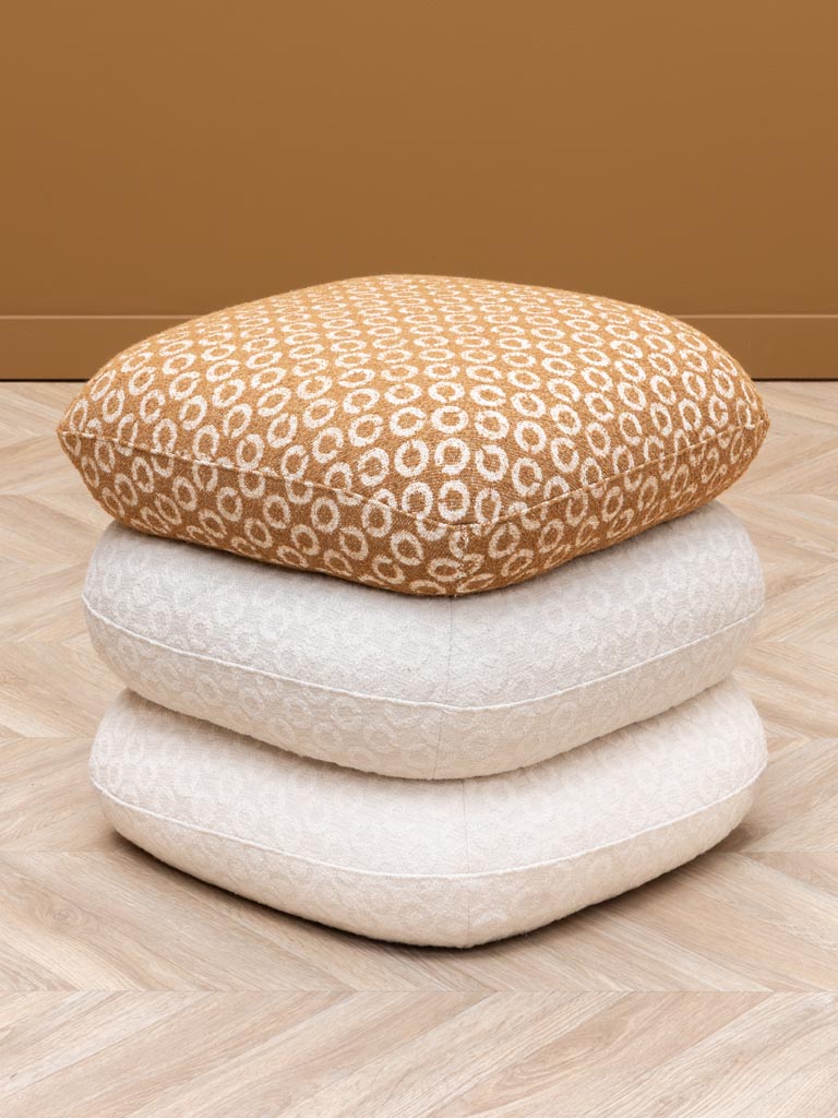 Bicolor swivel footstool Oreal - 1
