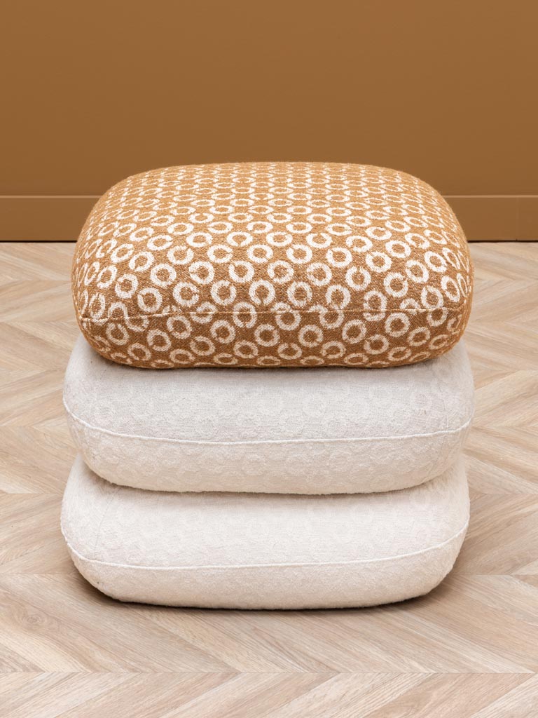 Bicolor swivel footstool Oreal - 3