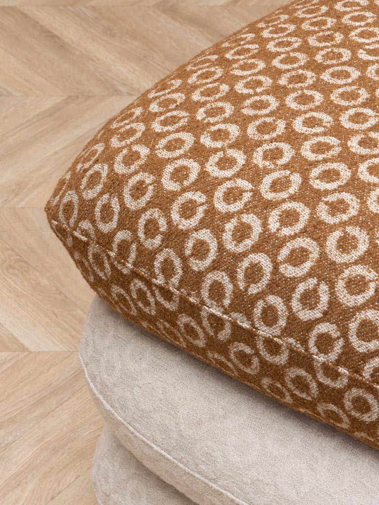 Bicolor swivel footstool Oreal - 4