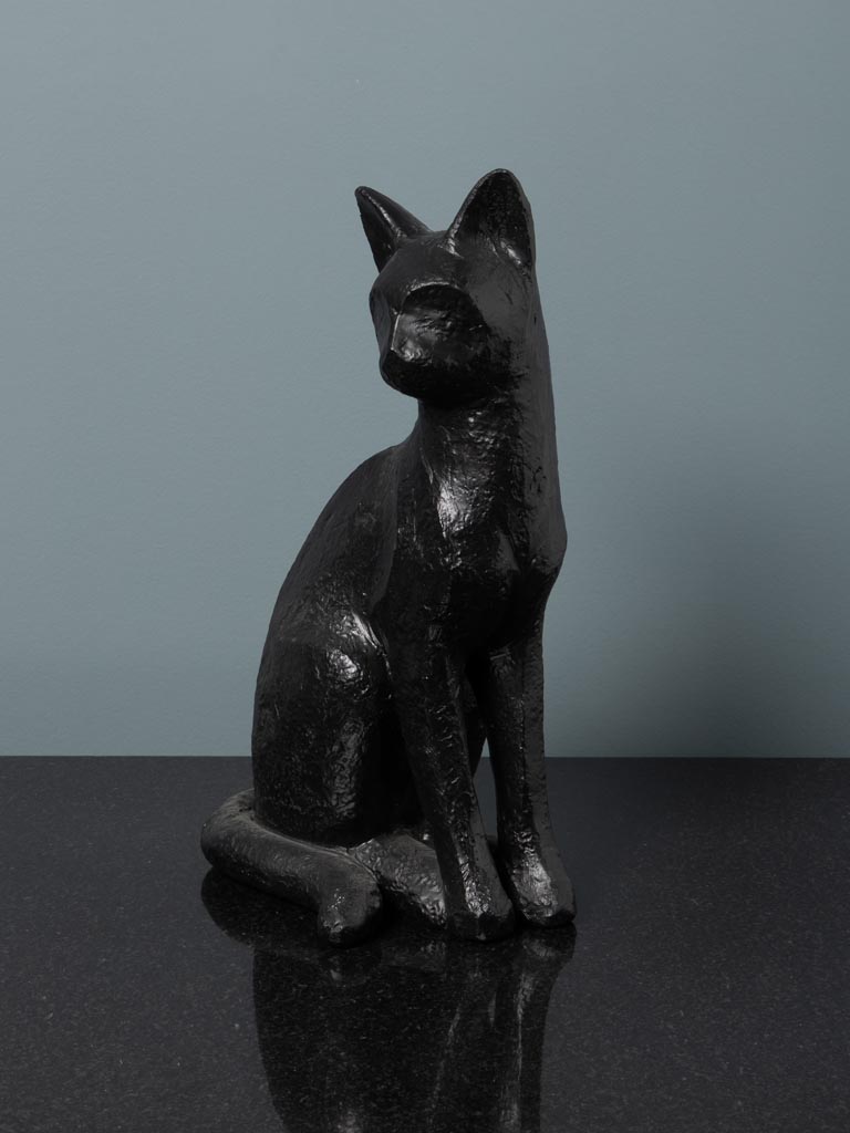 Cat shiny black patina - 3