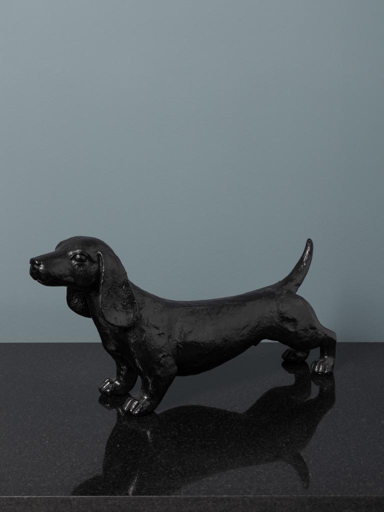 Sausage dog shiny black patina - 3