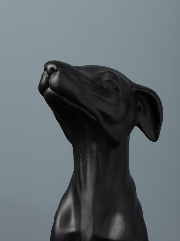 Seated greyhound mat patina - 4