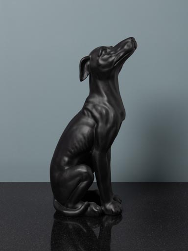 Seated greyhound mat patina