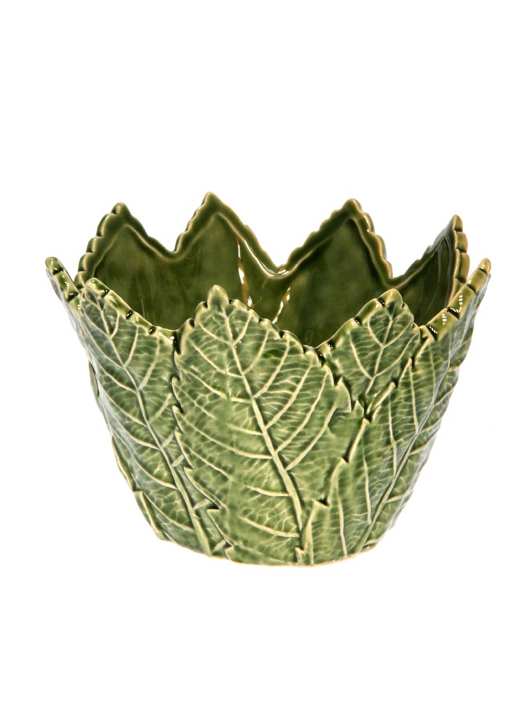 Petit saladier feuilles vertes - 2