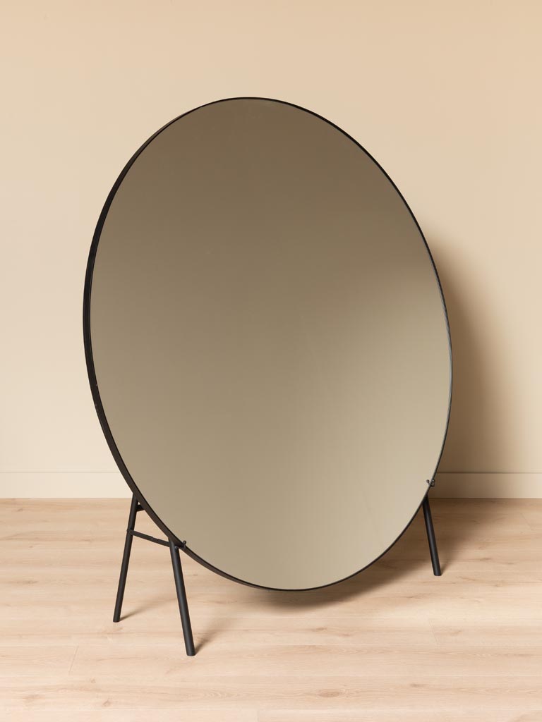 Miroir rond XXL et support Odio - 1
