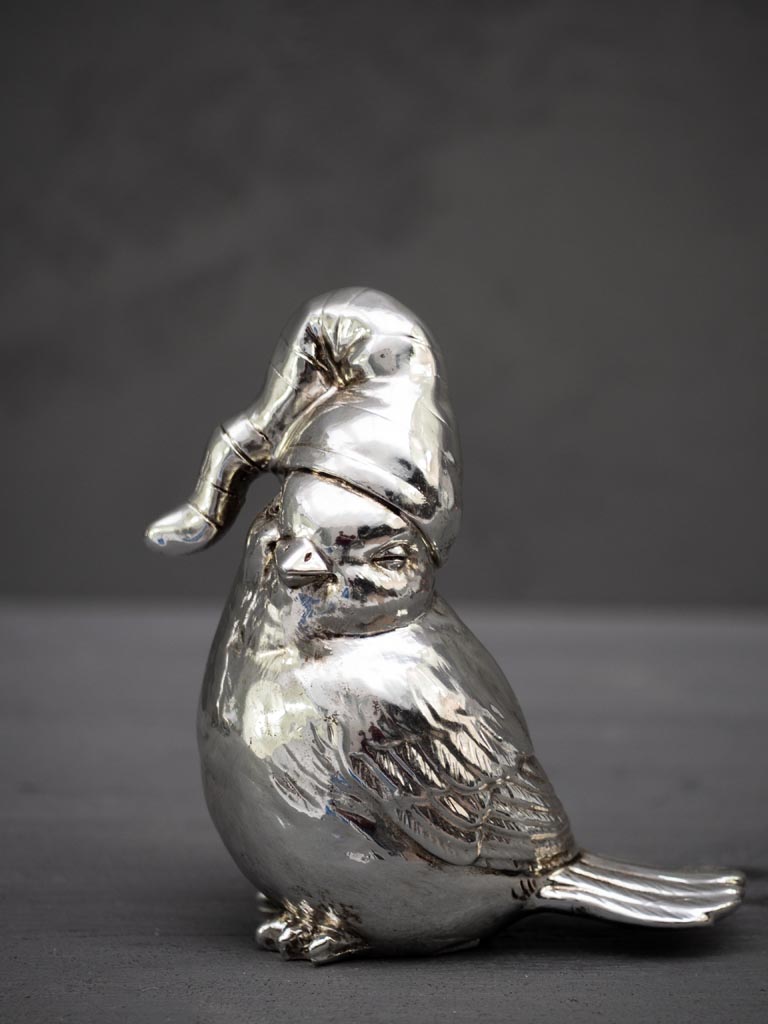 S/4 silver resin birds Nuitée - 5