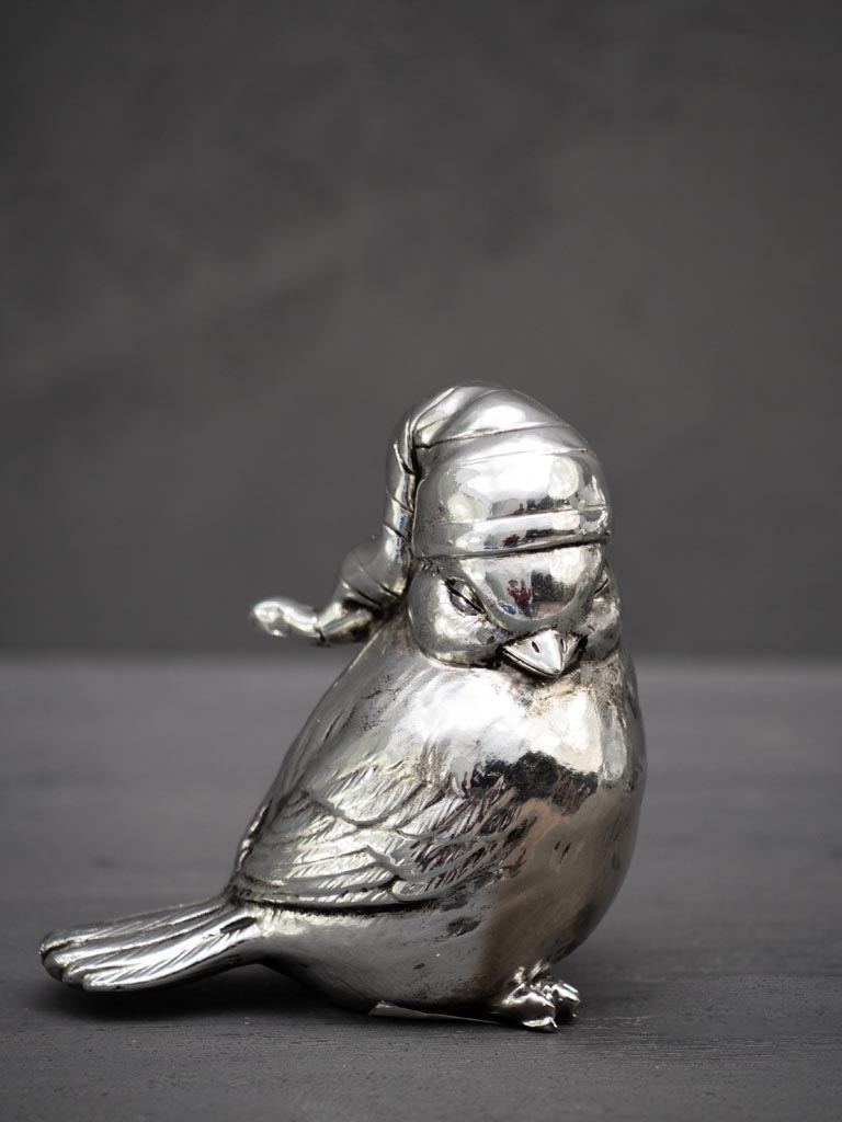 S/4 silver resin birds Nuitée - 2