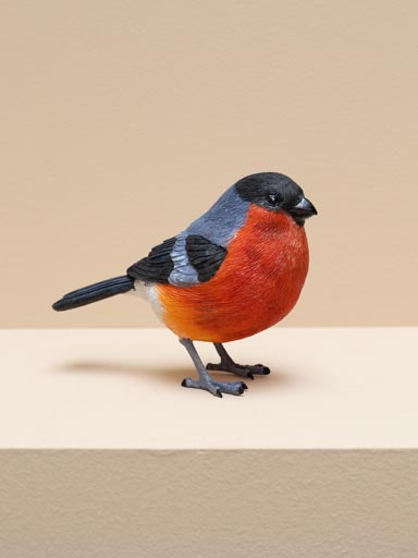 Bullfinch in resin