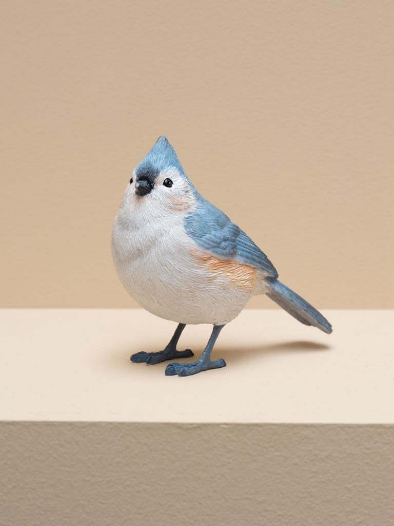 Crested blue tit in resin - 1