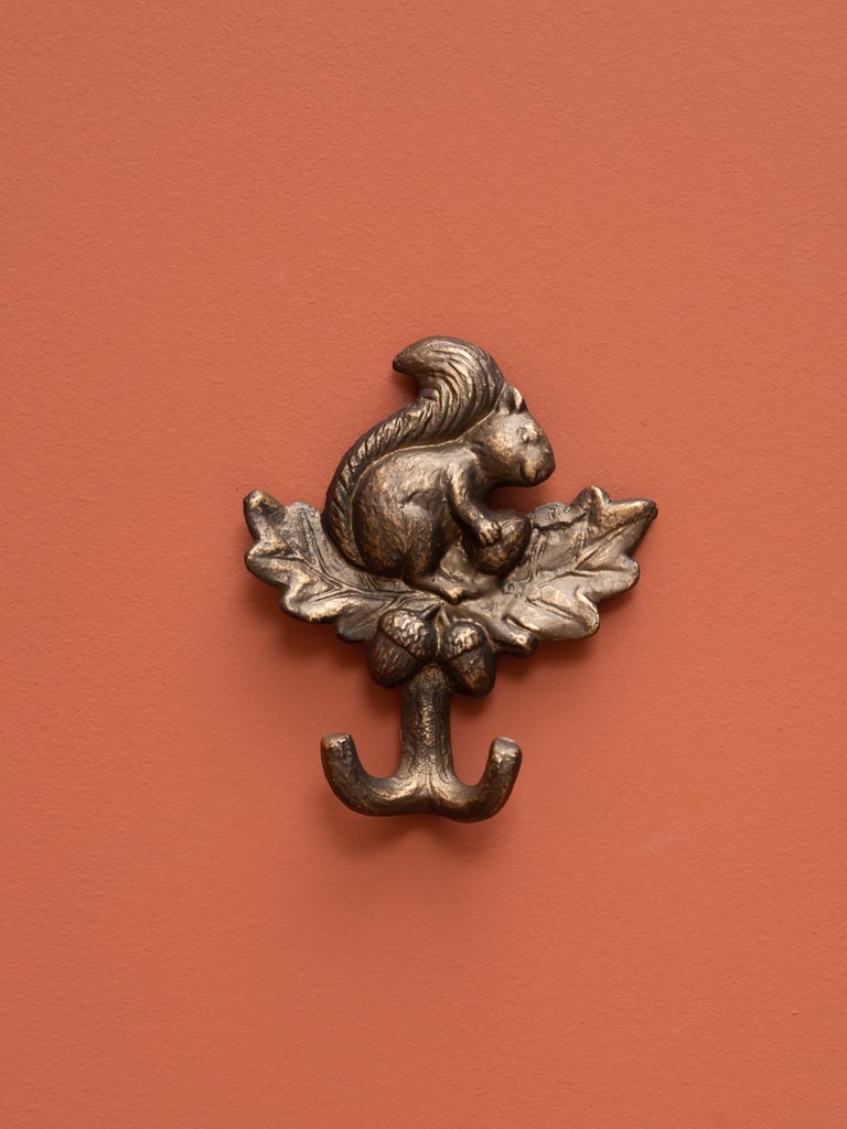 Small copper squirrel hook - 1