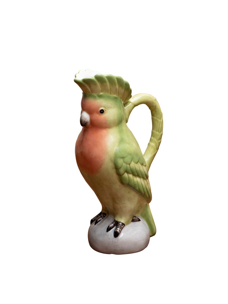 Ceramic parrot pitcher - 3